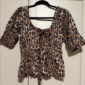 Damson Madder leopard top